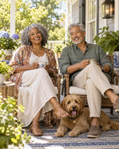AI-created example: An imagined older couple together